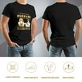 thumbnail image 5 of Being A Trophy Husband Is Exhausting Groovy Men's Cotton Short Sleeve HD Print Tee for Casual T-Shirt Crew Neck Top Black L, 5 of 7
