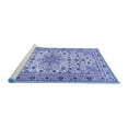 thumbnail image 2 of Ahgly Company Machine Washable Indoor Rectangle Persian Blue Traditional Area Rugs, 7' x 10', 2 of 4