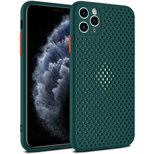 Heat Dissipation Phone Case, New Breathable Hollow Cellular Hole Heat Dissipation Case Full Back Camera Lens Protection Ultra Sli