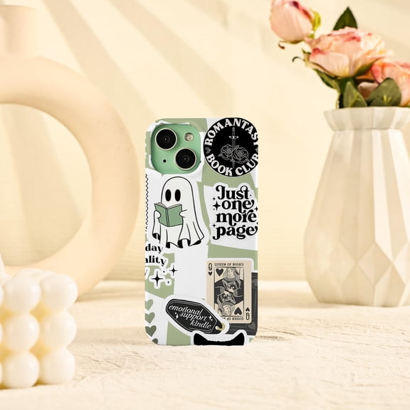 Book Club Tough Case for Apple iPhone, Dual-Layer Polycarbonate TPU Protective Phone Cover