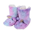 thumbnail image 2 of Unicorn Slipper Socks for Women Cozy Warm Lined Fuzzy Socks Slippers Indoor Booties with Non Slip Grippers, Purple Tie-Dye S/M, 2 of 6