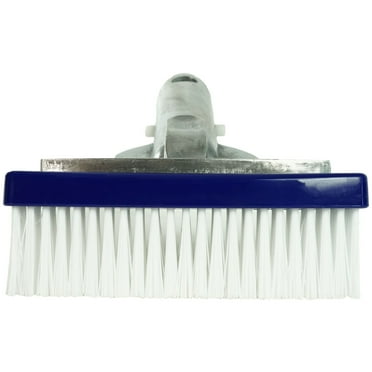 Pool Central Swimming Pool Bristle Brush Head with Aluminum Handle 5.5" - Blue