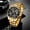 Gold shell, black surface, steel strap, variant on Men's quartz watch, Submariner-style men's watch, quartz wristwatch, men's watch, fashionable trendy business watch, men's wristwatch