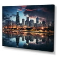 thumbnail image 2 of Designart "Beautiful Cityscape of Chicago II" Chicago Wall Art Print, 2 of 5