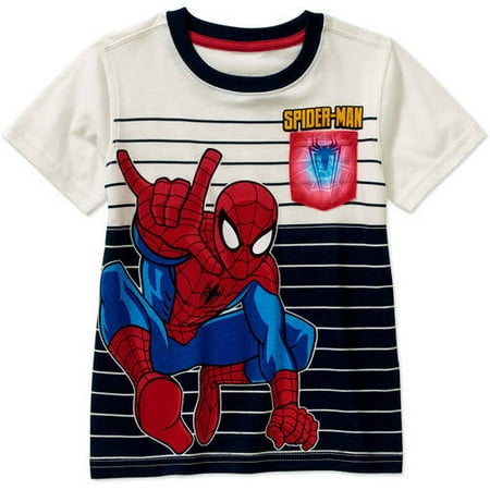 Marvel Spiderman Toddler Boy Short Sleeve Graphic Tee Shirt - Walmart.com