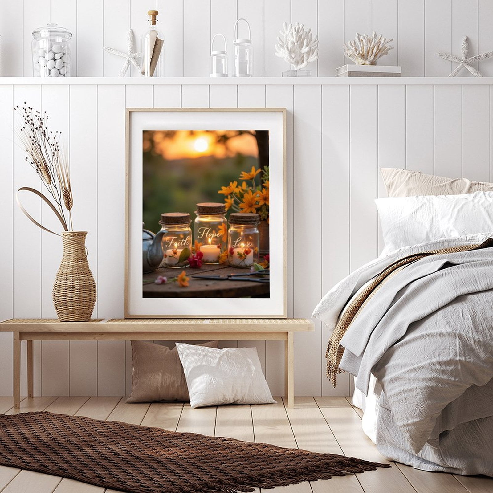 Diamond Art Kit for Adults, Candles And Sunset With Flowers Diamond Painting for Adults Beginners, DIY Diamond Art Painting Kits, 5D Diamond Painting Crafts for Home Decor 12x16 Frameless
