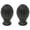 Black with Gold Accents, variant on Urbanest Fluted Lamp Finial – 2 Inch Tall, Distressed Black – Decorative Lamp Shade Finial for Table & Floor Lamps- 1 Piece