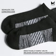 thumbnail image 4 of MISSION Performance Heel Tab Socks Ventilated Heat Release, Unixex, 2 Pair, Black, 4 of 6