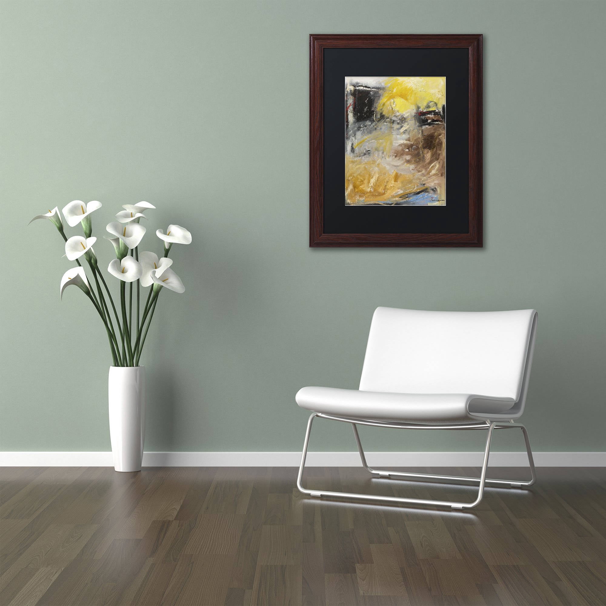 Trademark Fine Art "Minh'alma" Canvas Art by Joarez, Black Matte, Wood Frame