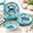 Tropical Ocean, variant on Rustic Farmhouse Dinnerware Sets 12 Pieceic Theme Plates And Set For Patio Vintdishes Of 4 Great Camper Rv Antique Tan Brown
