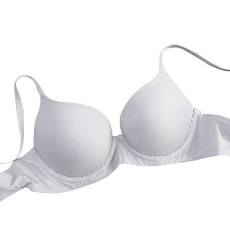

Fabiurt Women s Bra Women s Smooth Large Cup Seamless Bra Large Show Small Bra Grey
