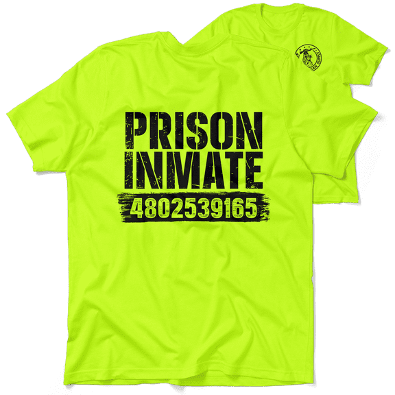 Prison Inmate - Safety Yellow Hi-Vis T-Shirt