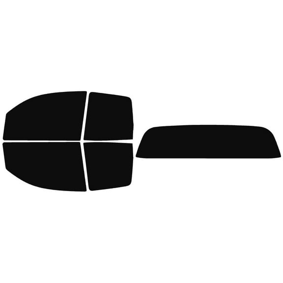 The Tint Effect Precut Window Tint Kit Compatible with Toyota Tundra Double Cab Truck (2007-2021) (Full truck with Solid Rear: 5%) Automotive Film