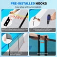 thumbnail image 4 of Pool Fence 4Ft x 108Ft, 320GSM Mesh with Stainless Steel Frame for Inground/Above Ground Pools, Swimming Pool Fence for Backyard Garden Pool Safety, 4 of 9