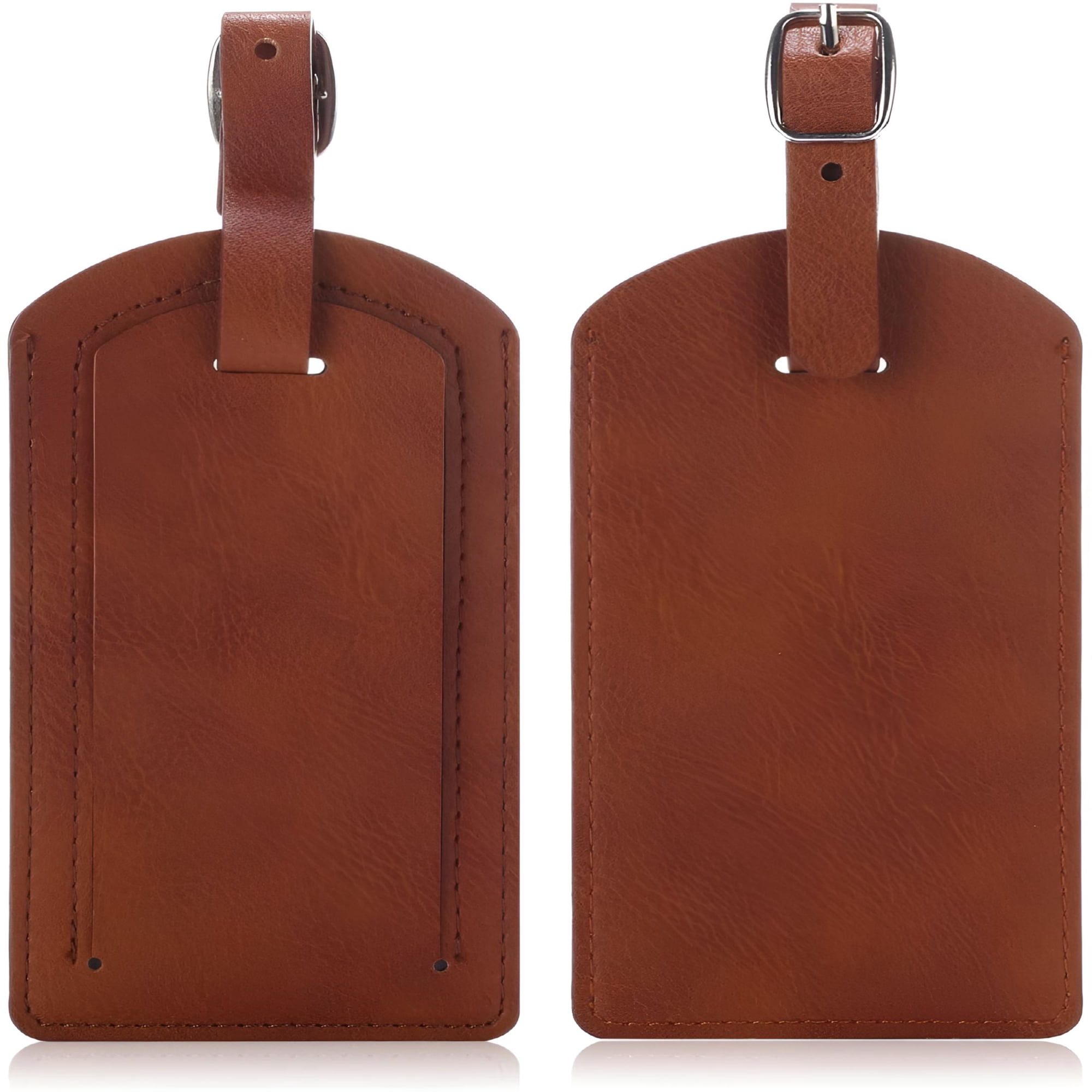 Gastropod 2 Pack Luggage Tag, Pu Leather Travel Address Label