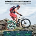 thumbnail image 3 of Gocio 500W Electric Bike 26" Electric Bicycle for Adults Max 19.8mph Cruise Control System Ebike, Mountain Bike with Removable 48V 375Wh Lithium-Ion Battery, 21 Speed for Man Woman UL2849 Certified, 3 of 10