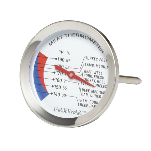 Farberware Protek Large Stainless Steel Meat Thermometer