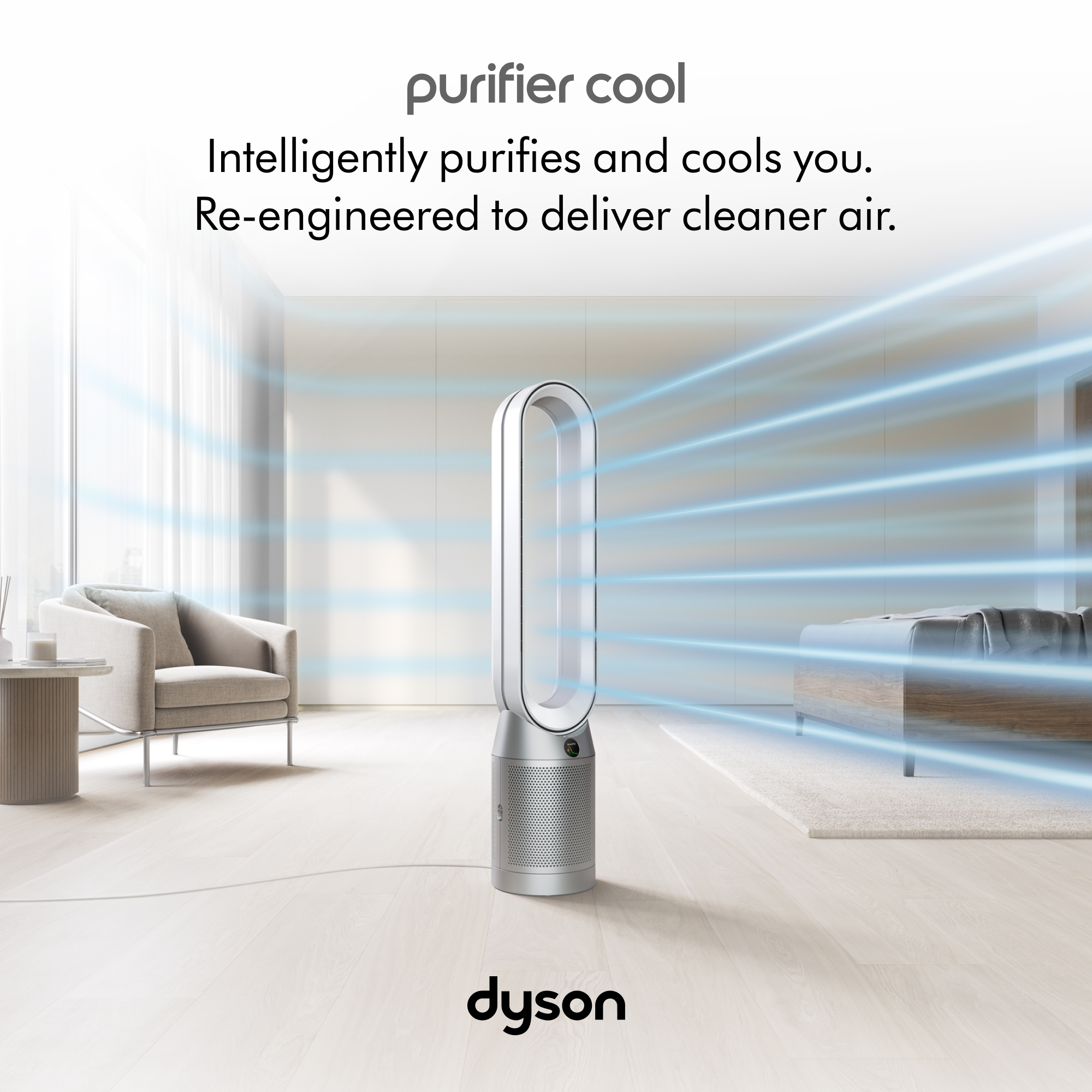 Dyson TP07 Purifier Cool Connected Tower Fan | White | New - image 3 of 8