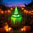 thumbnail image 4 of LED Light Up Jagged Witch Hat with Glowing Ghost Effect, Battery-Powered Halloween Yard Decor, Illuminated Party Prop for Walkway, Lawn and Spooky Outdoor Patio Decoration, C, 4 of 6