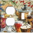 thumbnail image 4 of Metal Light Switch Plate Cover Cafe Breakfast Drinks COF013, 4 of 13