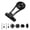 Black, variant on Rupoun Extended Bike Computer Mount Aluminum Alloy Lightweight Adjustable Bracket For Garmin Bryton Cateye Wahoo Bicycle Navigation Support Hub Kit Accessories, 5.51 inches / 14.0 cm