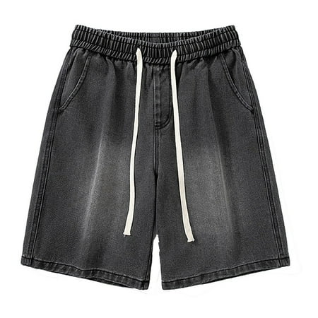 Gyexs Gym Shorts Men Mens Hiking Shorts 5 Inch Inseam Cargo Soft Breathable Summer Shorts Men s Fashion Black Size S