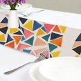 thumbnail image 4 of Yayeee Table Runner 90 inches Long Home Kitchen Dinning Party Decoration, Abstract Triangles, 4 of 7