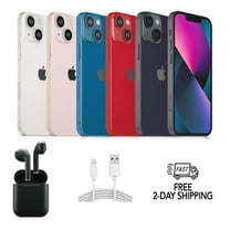 Pre-Owned Apple iPhone 13 Mini A2481 (Fully Unlocked) 256GB Blue w/ Wireless Earbuds