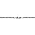 thumbnail image 4 of 10K White Gold Rope chain Diamond-cut 30 in 1.85 mm, 4 of 5