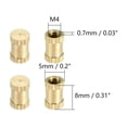 thumbnail image 2 of HUGFEGWE M4x8mm Female Thread Knurled Nuts,200PCS Hx5mm OD Brass Threaded Insert Embedment Nuts Hydraulic Welded Joint Injection Molding Assortment Kit for 3D Printing Injection Molding CJB91-25041, 2 of 6