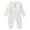 White, variant on Up to 30% off Newborn Baby Spring And Clothes Comfortable Solid Color Round-neck Rompers 12-18 Months