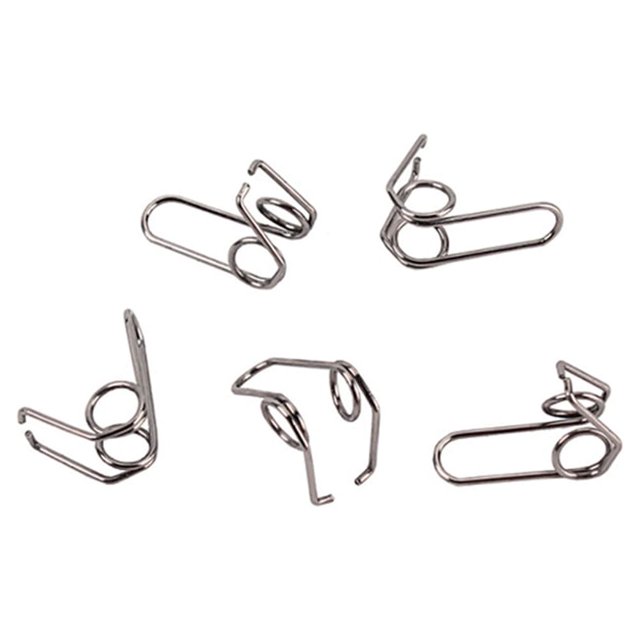 MasteelfCA 5pcs Trumpet Water Key Waterkey Spit Value Spring for Brass Instrument Parts Trumpet Repair Parts GB11A (Silver)