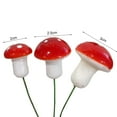 thumbnail image 5 of Walbest Pack of 100 Mini Vivid Mushroom for Garden Ornament Flower Pots Bonsai Micro Landscape Decor, 5 of 7