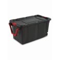 thumbnail image 1 of 151L Wheeled Industrial Storage Tote - Heavy Duty Rolling Storage Container With Lid, Black, Drip-Resistant, Stackable Design, 1 of 8