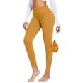 thumbnail image 4 of Endives Women's Winter Fleece Line Pants Thermal High Elastic Yoga Leggings Elastic Waist Yoga Legging, 4 of 5