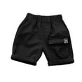 thumbnail image 5 of Bovxnpu Boys Cargo Shorts Pull-On Hiking Shorts Solid Cargo Boys Shorts Pockets Elastic Waist Lightweight Summer Shorts, 5 of 5