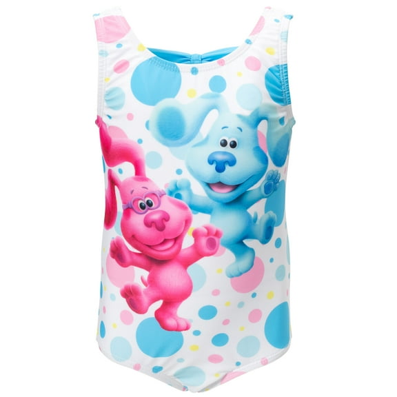 Blue's Clues & You! Infant Baby Girls One Piece Bathing Suit Polyester & Spandex Activewear, Infant to Toddler