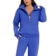 thumbnail image 5 of Conjunto de chándal de dos piezas de polar para mujer: sudadera con media cremallera y pantalón de chándal, 5 of 5