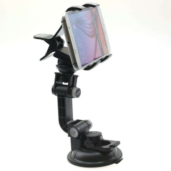 Dash Car Mount for Motorola Moto e6 Phone - Windshield Holder Cradle Rotating Dock Suction X7V