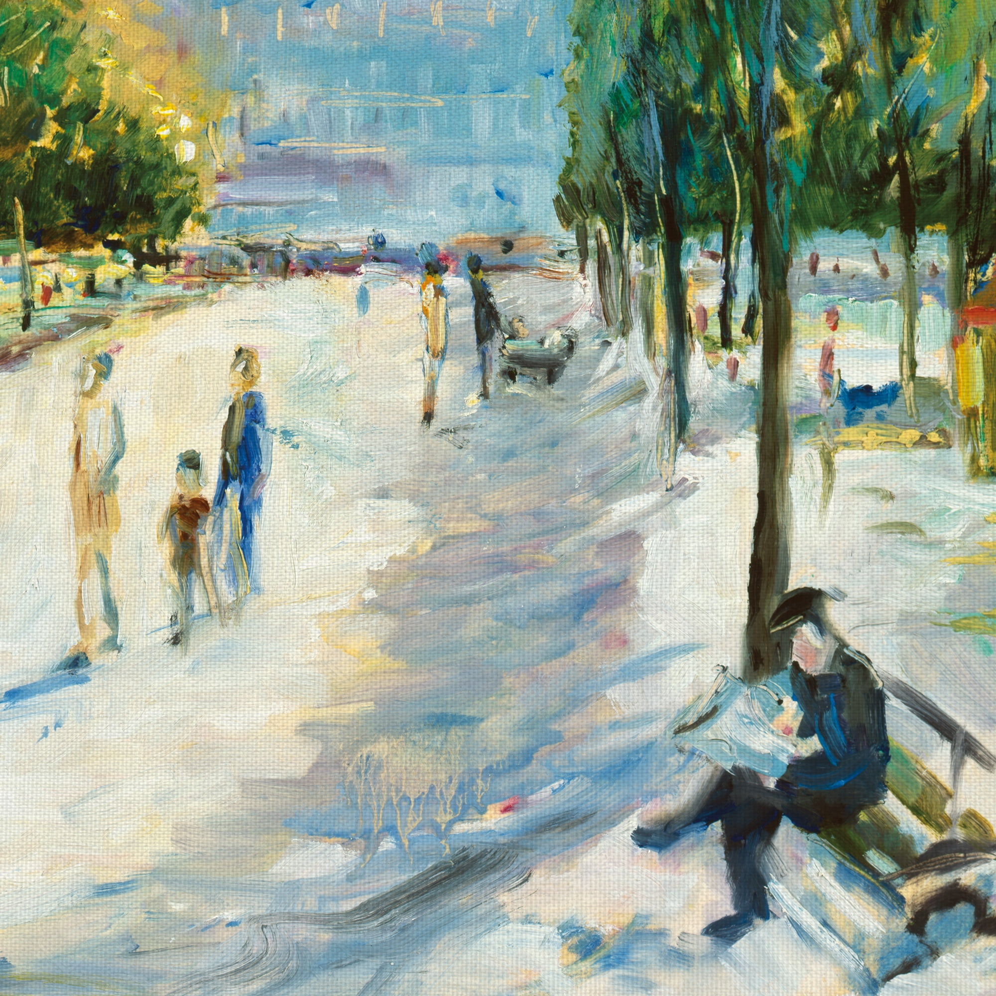 Masterpiece Art Gallery Parisian Afternoon IV by Marysia Burr Canvas Art Print 20" x 20"