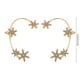 thumbnail image 3 of Pendientes de oro con forma de copo de nieve y diamantes a la moda para mujer, pendientes con Clip para la oreja perforada, 1 ud. Wmkox8yi  sjalhkljlk4823, 3 of 3