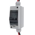 thumbnail image 1 of Circuit Solar Panel Disconnect Switch 30A DC AC Shut Off 2 Poles Outdoor Home Miniature PV Circuit Breaker Box IP65 Water Proof, 1 of 7