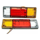thumbnail image 2 of Plafones Calaveras  Bloosom Trasera P/ Nissan Np300 Pick Up Estaquita Blanco y rojo, 2 of 4