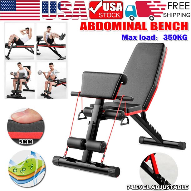 cvlife adjustable weight bench press, foldable workout