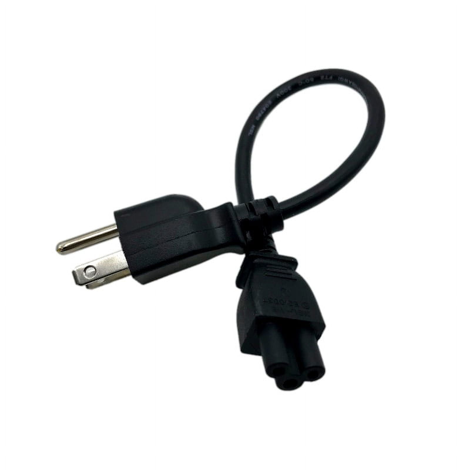 AC Power Cord Cable For DELL Monitors - 6 Ft Black 3-Prong Plug, Fits U3014, U2412M, P2412H, E2014H, U2413 & More