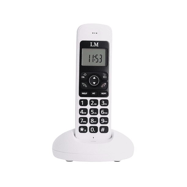 Teléfono Inalámbrico con Pantalla LCD de 3 Líneas y Funciones Avanzadas LM Mod. LM-521-2