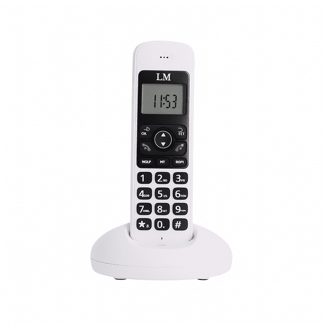 Teléfono Inalámbrico con Pantalla LCD de 3 Líneas y Funciones Avanzadas LM Mod. LM-521-2