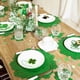 thumbnail image 4 of Injueey Mantel individual y juego de manteles individuales con diseño de copos de nieve, color verde, ligeros, ideales para Navidad, Pascua y Mostrada planta verde 6 piezas, 4 of 5