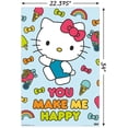 thumbnail image 3 of Hello Kitty - Happy Wall Poster, 22.375" x 34", 3 of 5