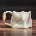 thumbnail image 4 of New Handmade Pottery Coffee Mug, Retro Special-Shaped Mugs, Rough Pottery Hand Knead Irregular Nordics Style Coffee Cups For Office And Home, Big Handle Easy To Hold For Home Office, 4 of 7